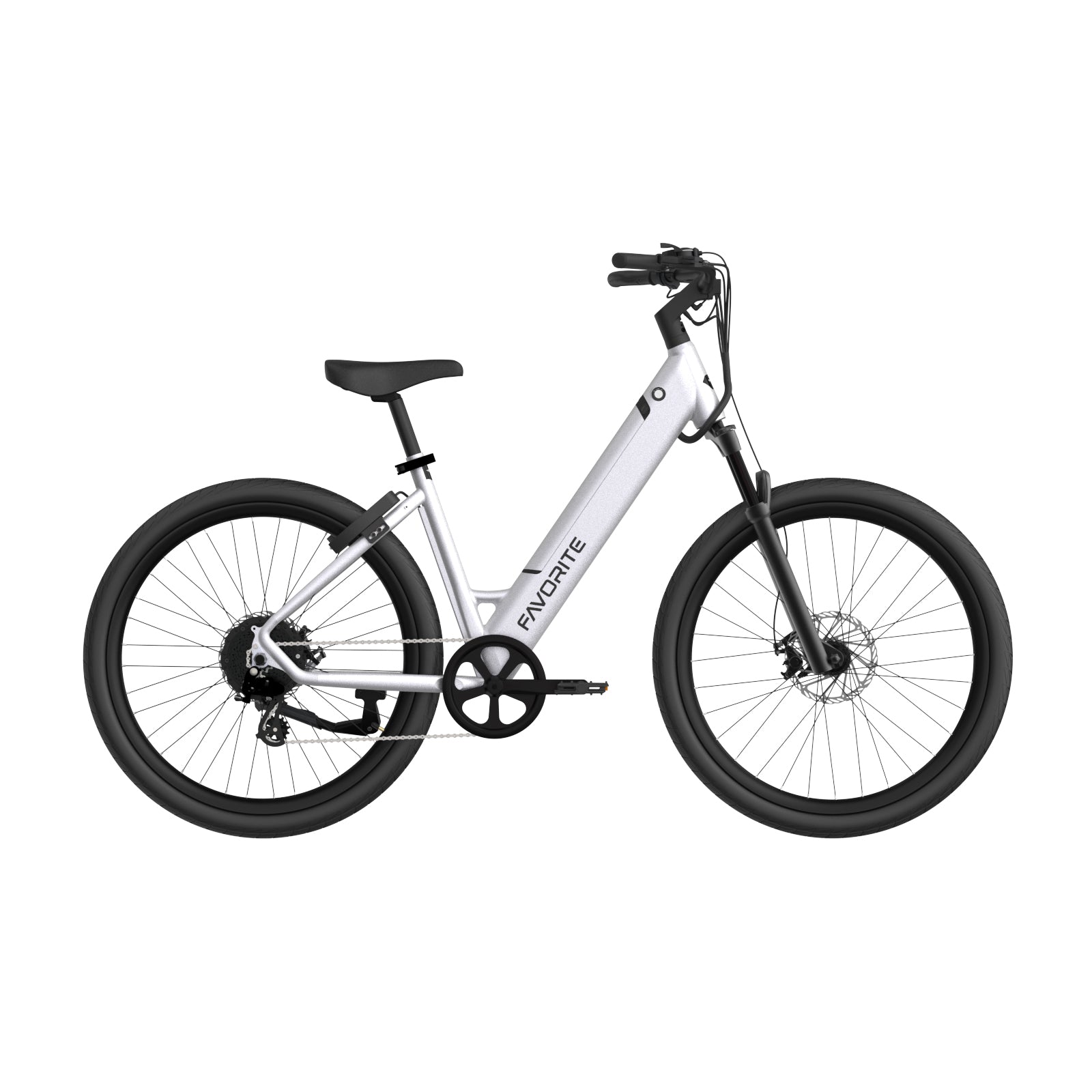 Hybrid bike online white